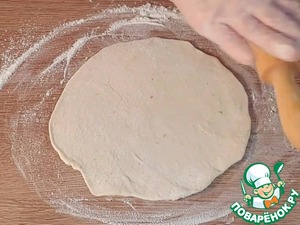 Пузырчатые лепешки с мясной начинкой