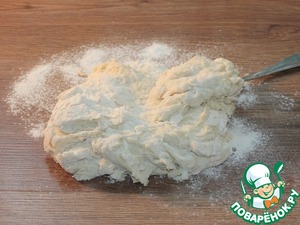 Пузырчатые лепешки с мясной начинкой
