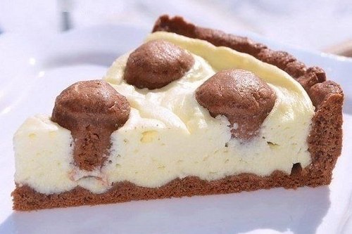 Пирог с творожным кремом