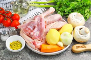 Куриный суп с шампиньонами