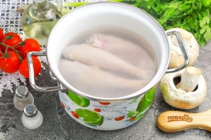 Куриный суп с шампиньонами