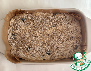 Запечённая овсянка с черникой и творогом