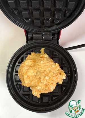Тыквенные вафли с сыром фета